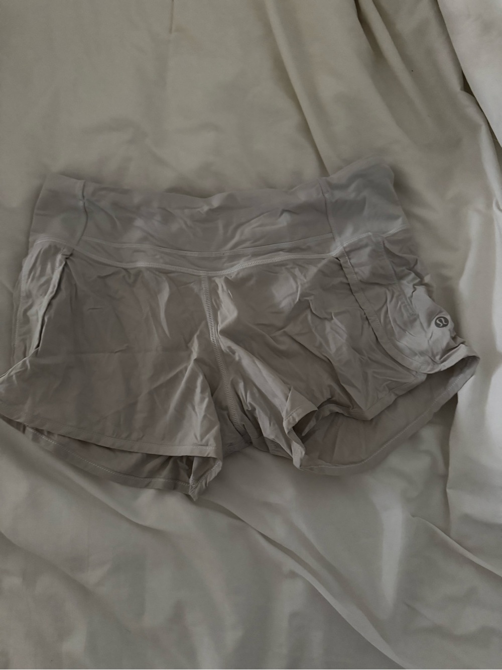 lululemon athletica Light Gray Athletic Shorts